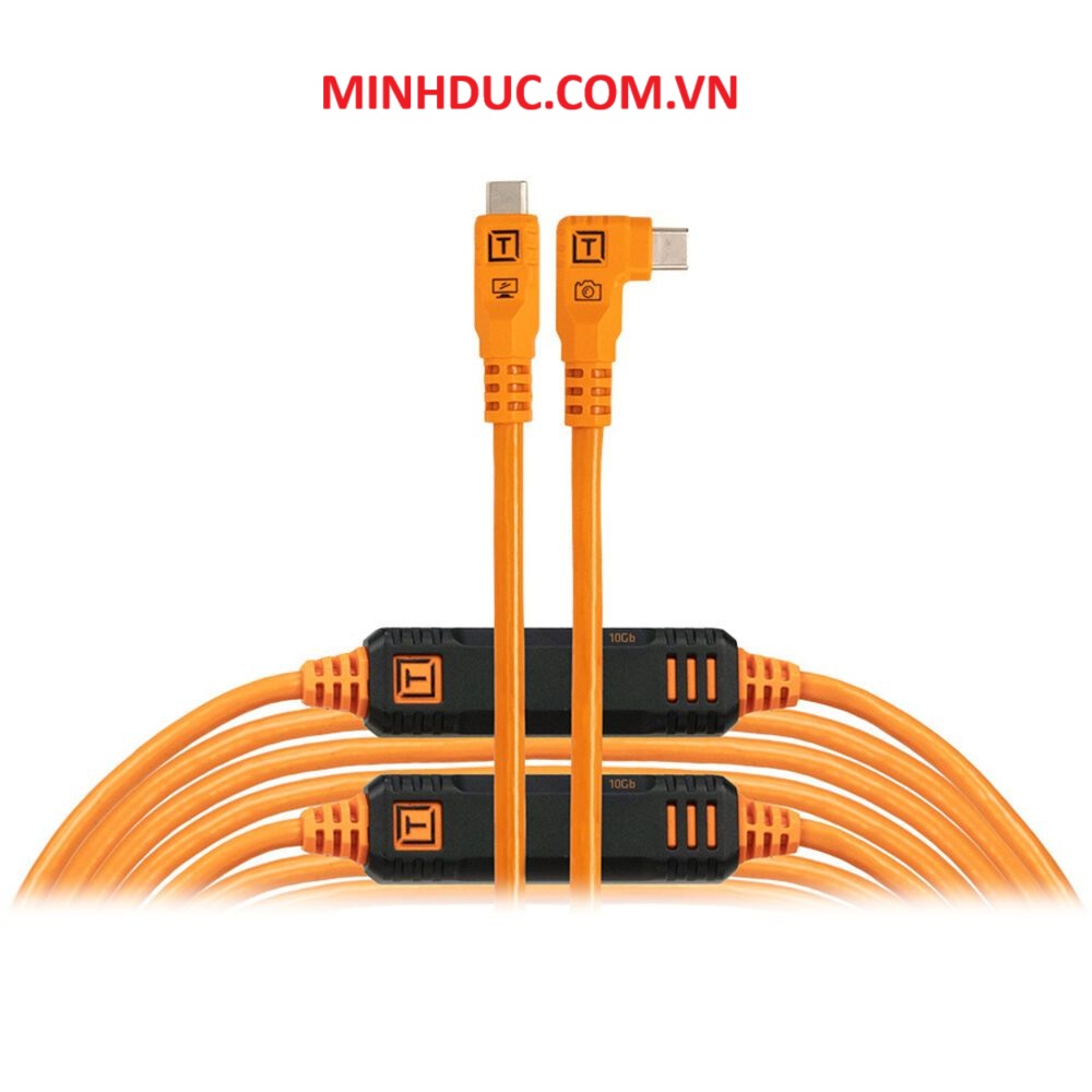 Dây Tether Tools - TetherPro USB-C Right Angle Optima 4.6m CUC15RTG2-ORG ( C-C Cong )